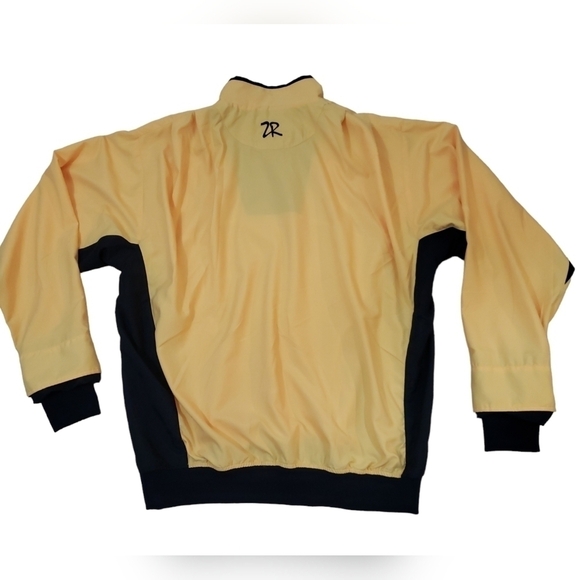 Zero Restriction Men's Size L Yellow Golf Outerwear Jacket Wind Stopper 1/4 Zip. - Picture 3 of 10
